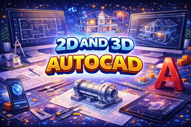 DIPLOMA IN 2D AND 3D AUTOCAD ( S-213 )