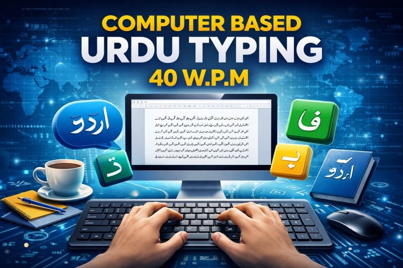 CERTIFICATE IN COMPUTER BASED URDU TYPING - 40 W.P.M ( S-166 )
