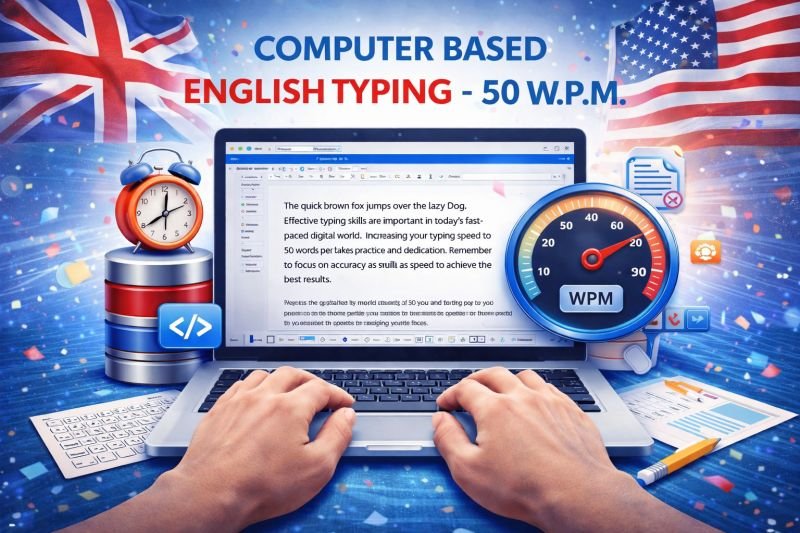 CERTIFICATE IN COMPUTER BASED ENGLISH TYPING - 50 W.P.M. ( S-180 )