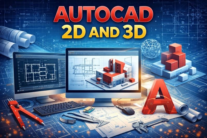 DIPLOMA IN AUTOCAD 2D AND 3D ( S-194 )